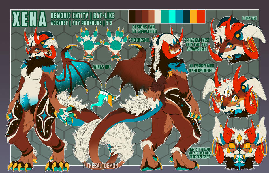 Custom, detailed ref, 1 extra headshot