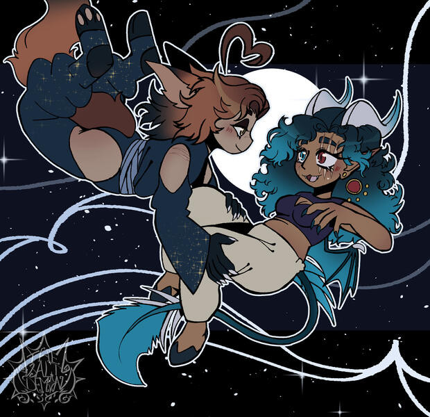 Chibi, 2 characters, partial bg