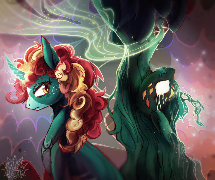 lined scene, halfbody, 2 characters, stylisation